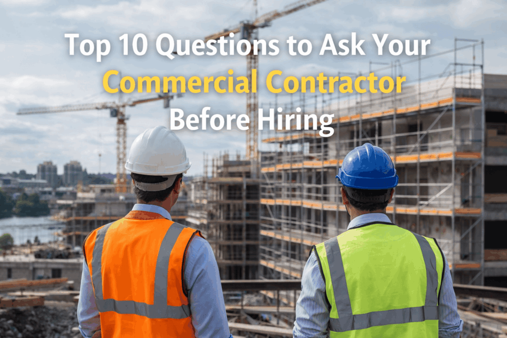commercial contractor before hiring